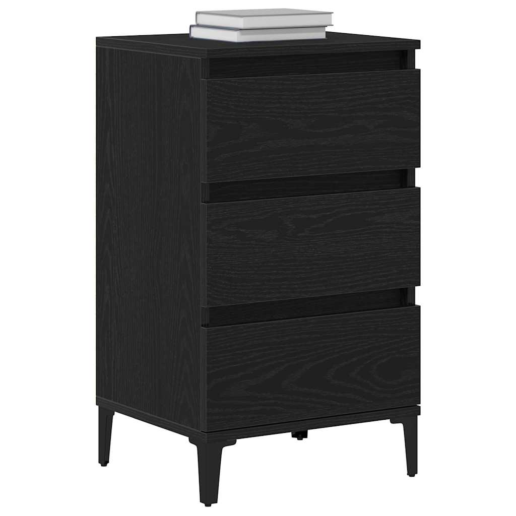 Noćni ormar Crni hrast 45 x 35 x 44 cm Konstruirano drvo