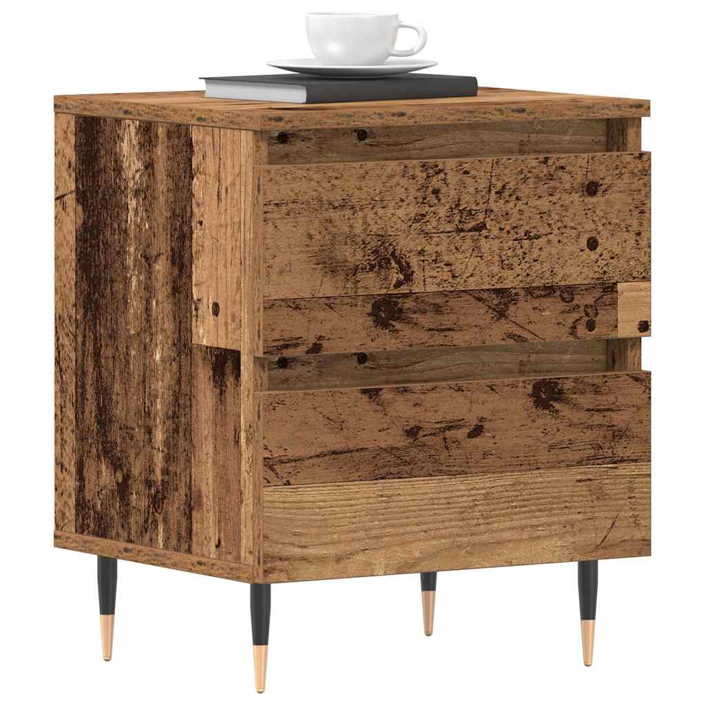 Noćni ormar 2 pcs Staro drvo 40 x 35 x 50 cm Konstruirano drvo
