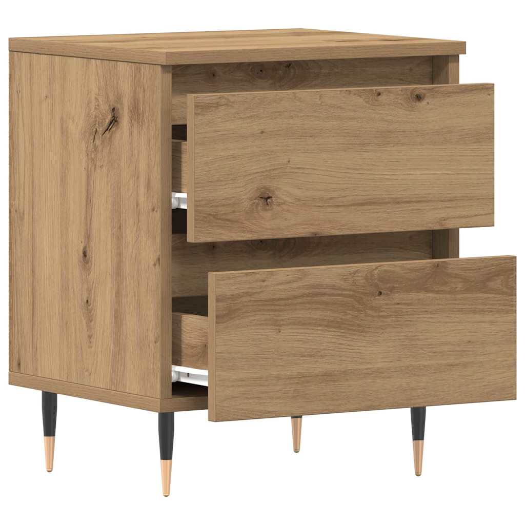 Noćni ormar s ladicama 2 pcs Umjetnički hrast 40 x 35 x 50 cm