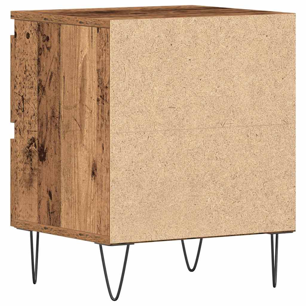 Noćni ormar 2 pcs Staro drvo 40 x 35 x 50 cm Konstruirano drvo