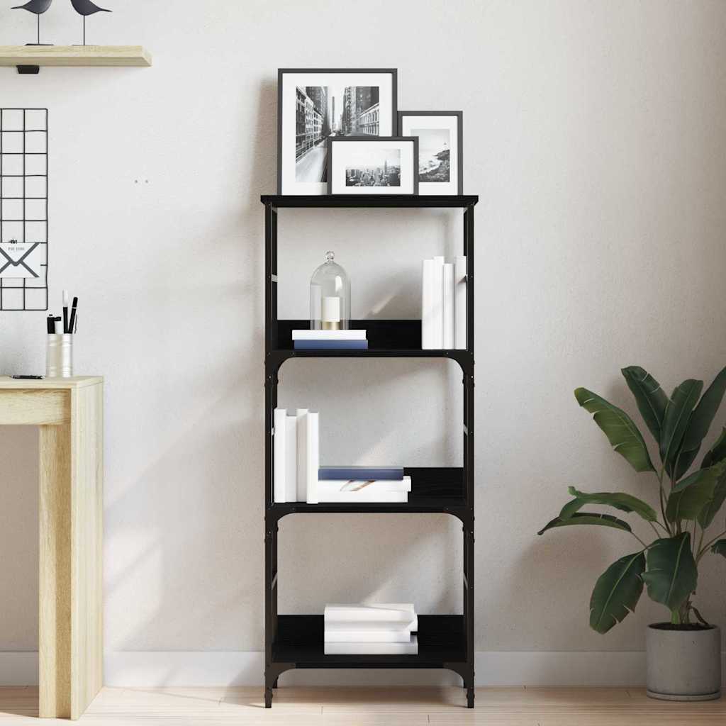 Polica Crni hrast 50 x 33 x 117,5 cm Konstruirano drvo