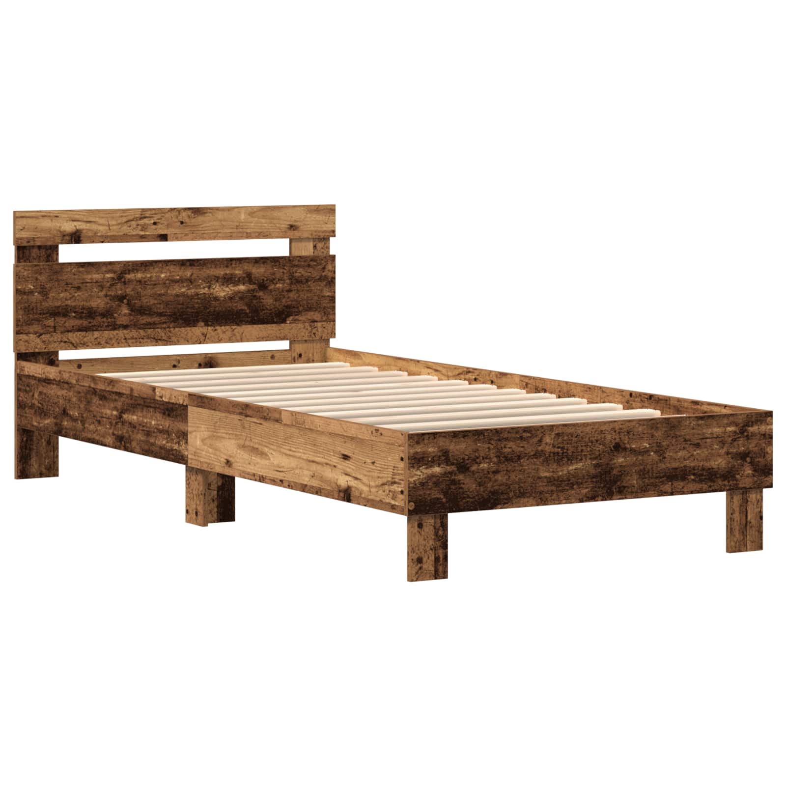 Krevetna konstrukcija Staro drvo 100 x 200 cm Konstruirano drvo