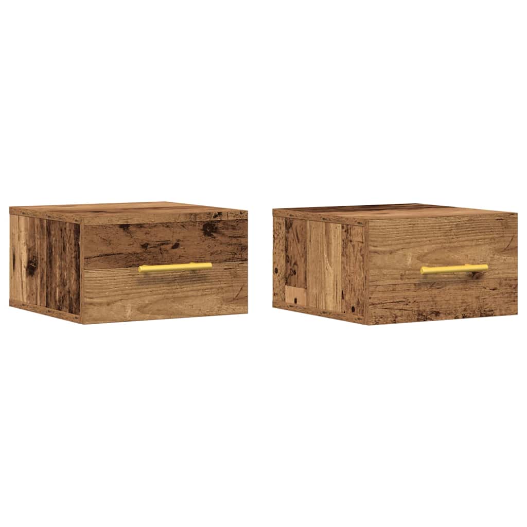 Noćni ormar 2 pcs Staro drvo 35 x 35 x 20 cm Konstruirano drvo
