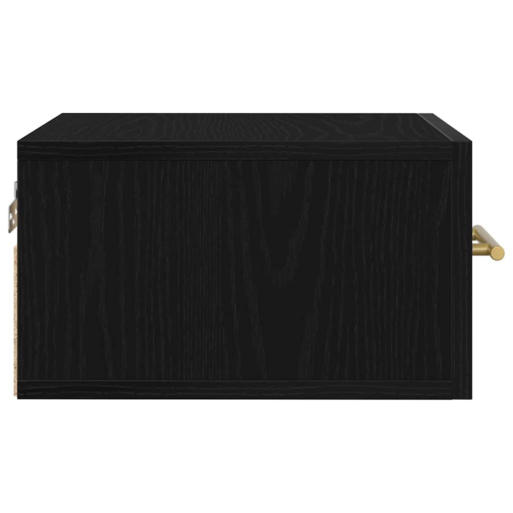 Noćni ormar Zidne Crni hrast 35 x 35 x 20 cm Konstruirano drvo