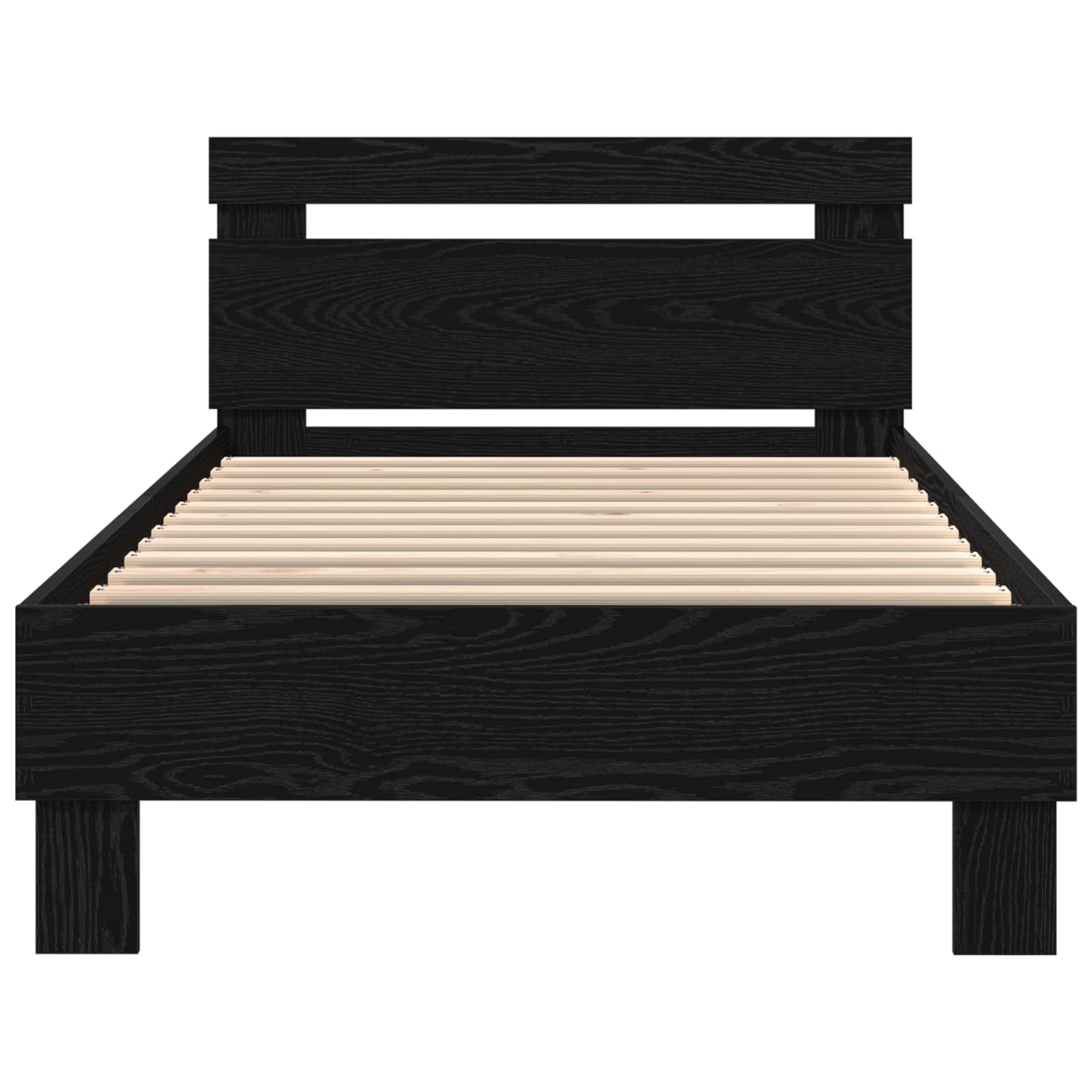 Krevetna konstrukcija Crni hrast 75 x 190 cm Konstruirano drvo