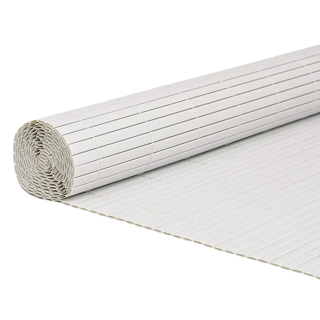 Vrtna ograda dvostrana bijela 1,8x5 m PVC
