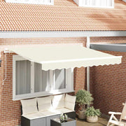 Skrovita tenda Krema 250 x 200 cm tkanina