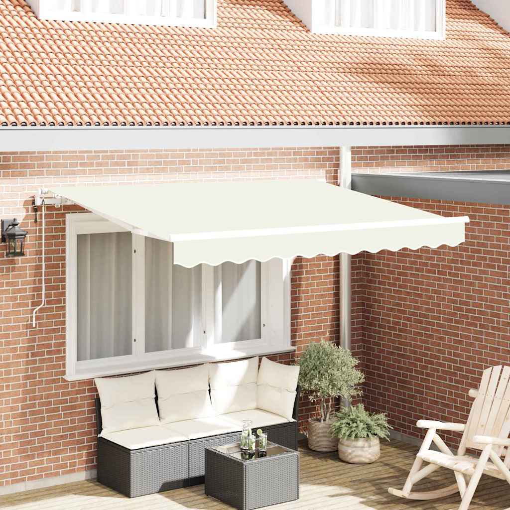Skrovita tenda Krema 250 x 200 cm tkanina