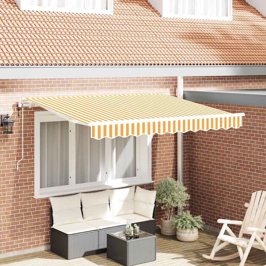 Skrovita tenda Žuta 250 x 200 cm tkanina