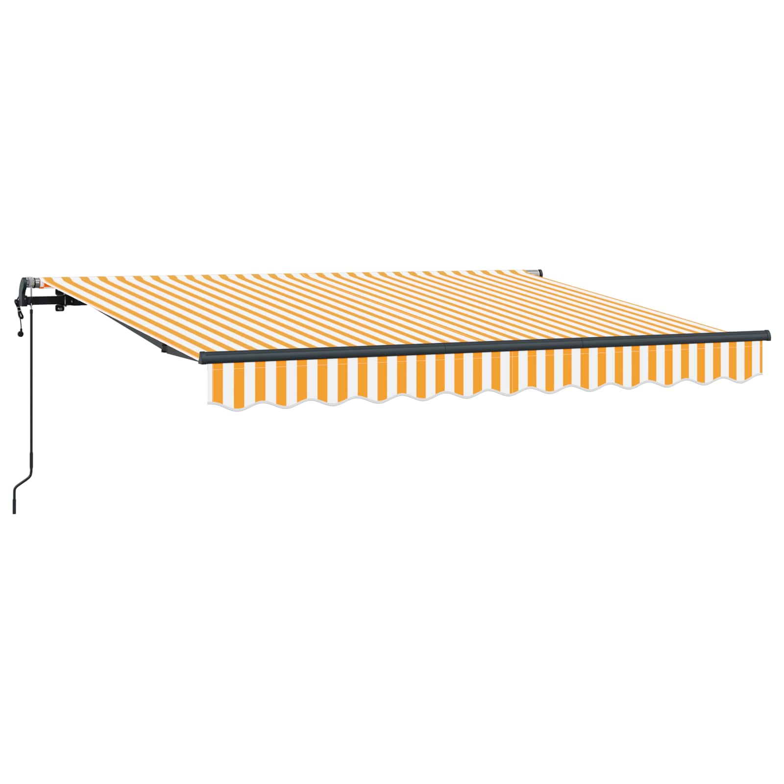 Skrovita tenda Žuta 250 x 200 cm tkanina