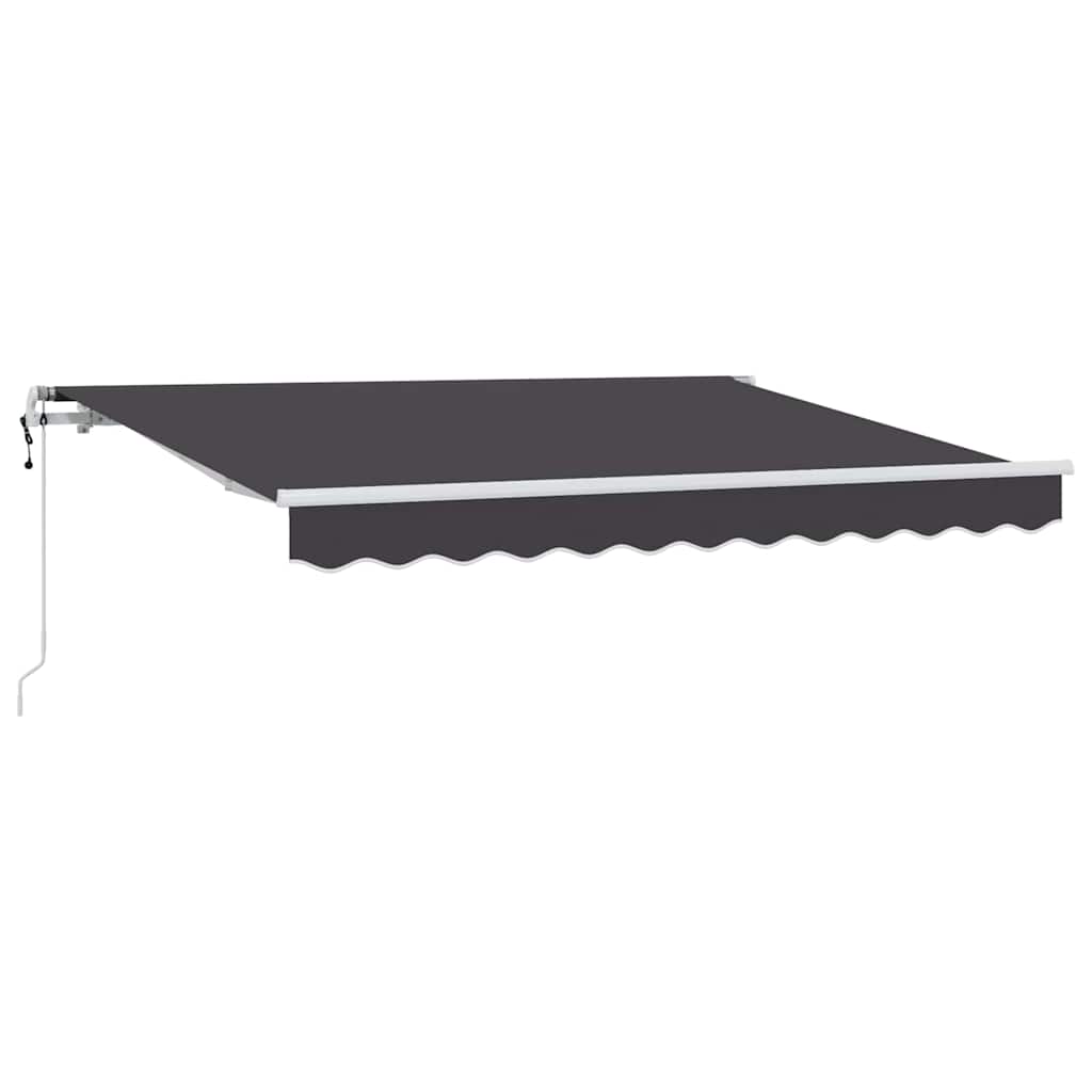 Skrovita tenda Antracit 250 x 200 cm tkanina