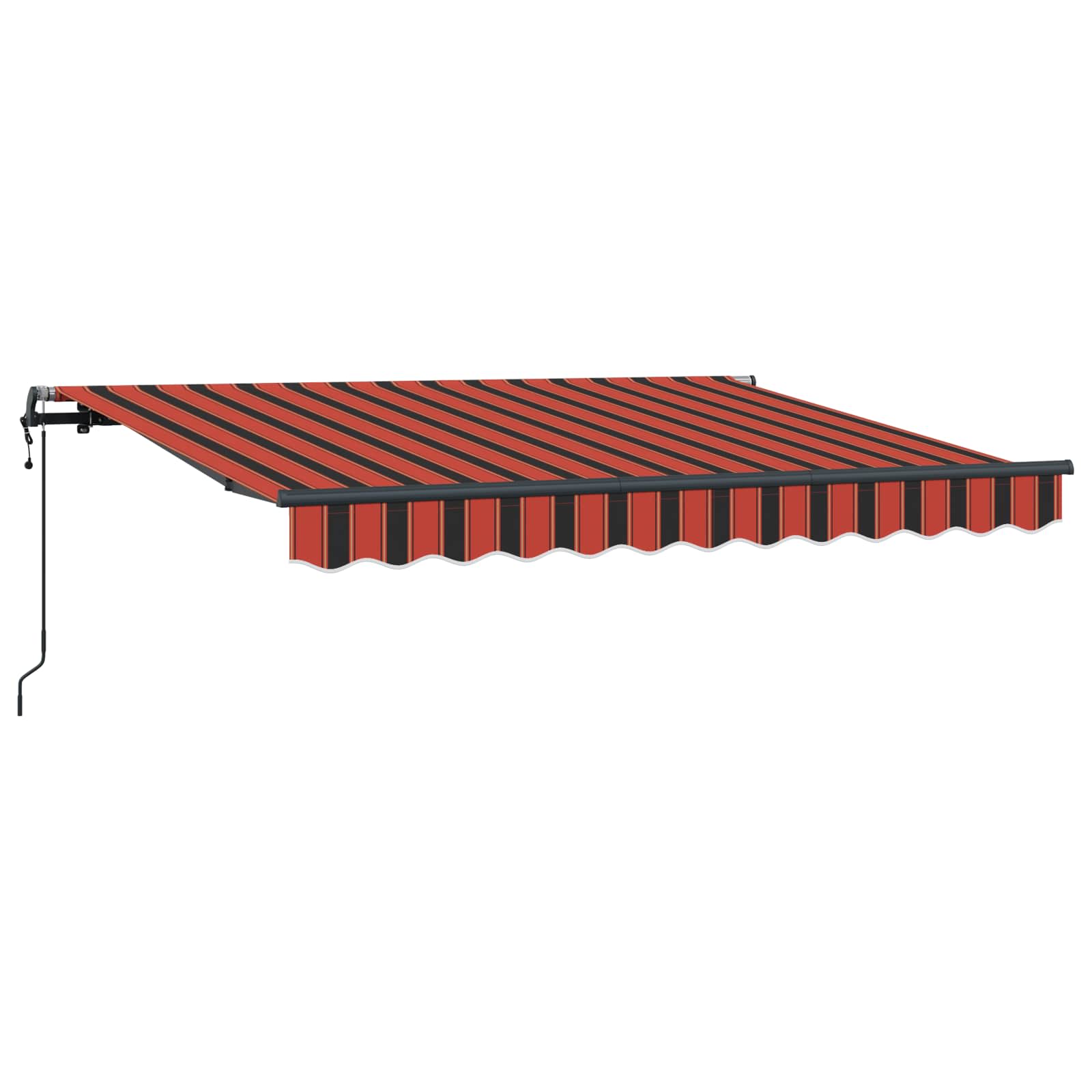 Skrovita tenda Narančasta 250 x 200 cm tkanina