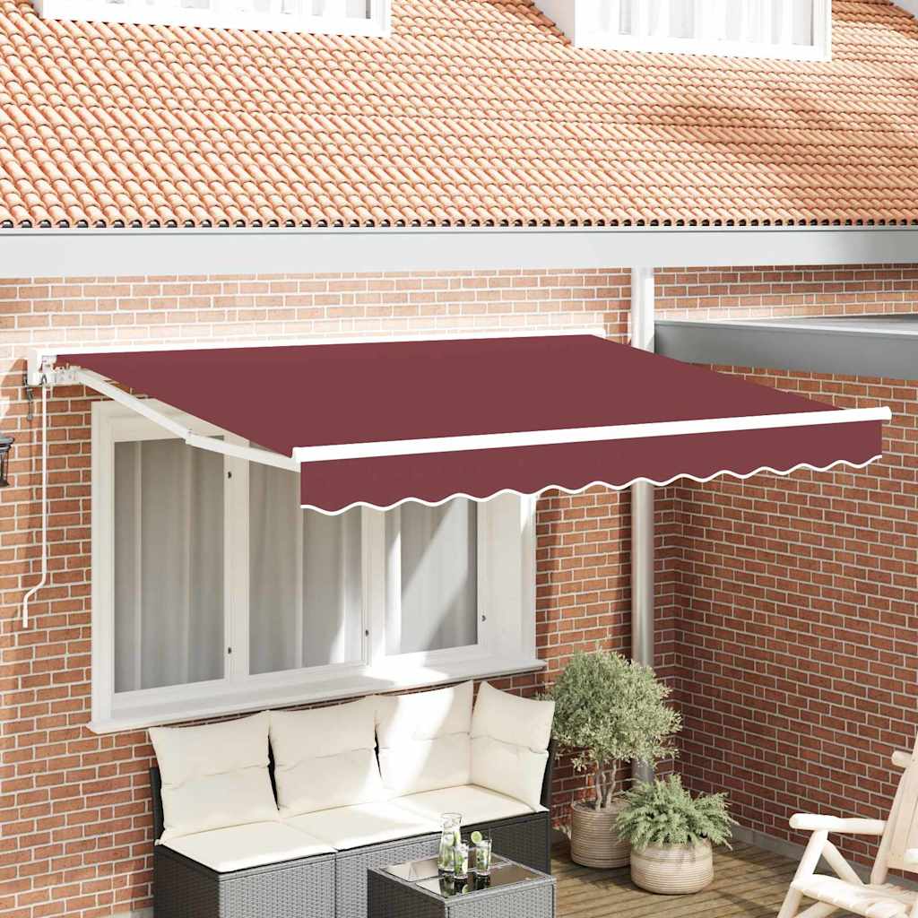 Okvir tende Tamno crvena 250 x 200 cm Poliester s PU premazom