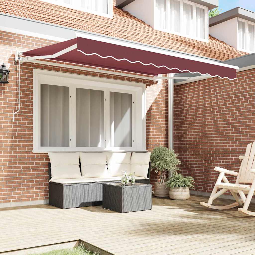 Okvir tende Tamno crvena 250 x 200 cm Poliester s PU premazom