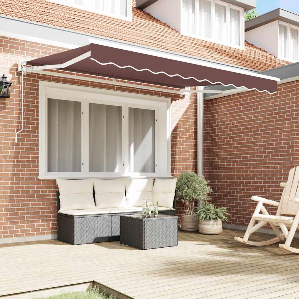 Okvir tende Smeđa 250 x 200 cm Poliester s PU premazom