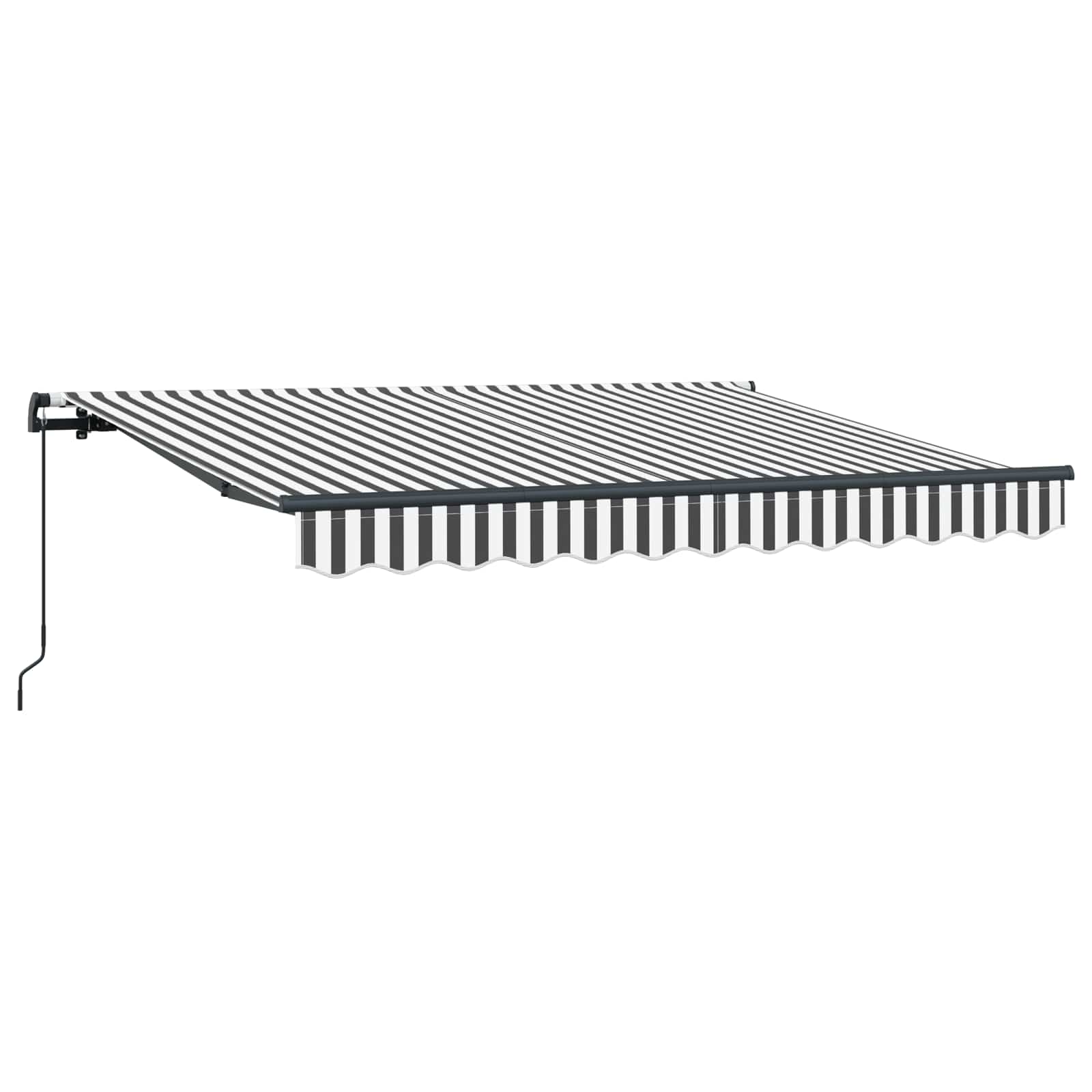 Skrovita tenda Antracit 250 x 200 cm tkanina