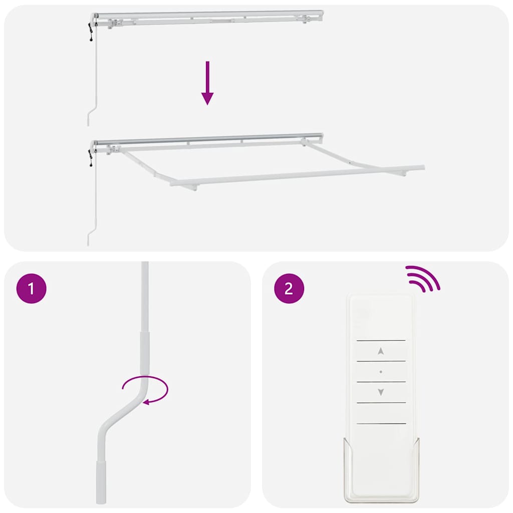 Skrovita tenda Bež 250 x 200 cm tkanina