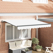 Skrovita tenda Bijelo 250 x 200 cm tkanina