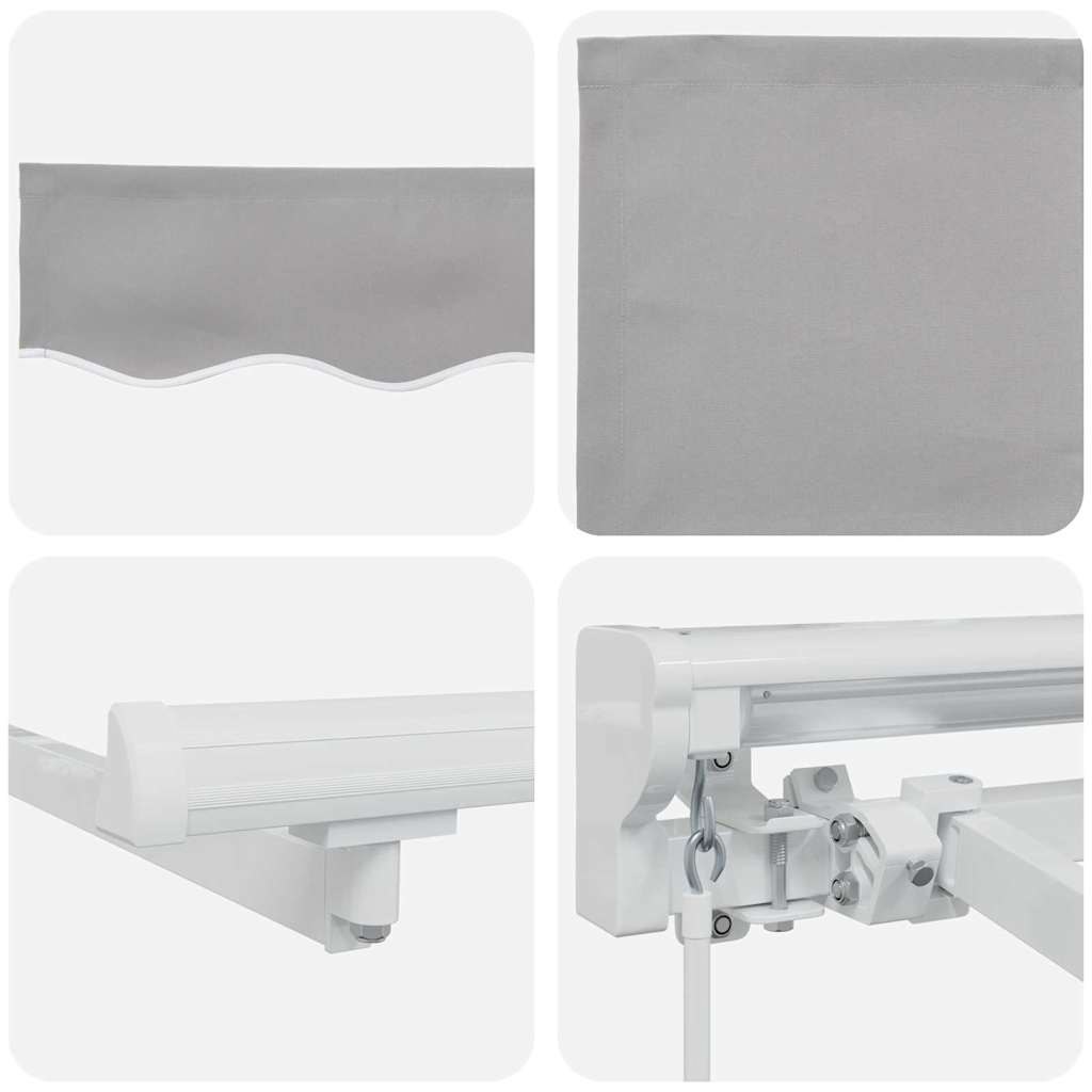 Okvir tende Svijetlo siva 250 x 200 cm Poliester s PU premazom
