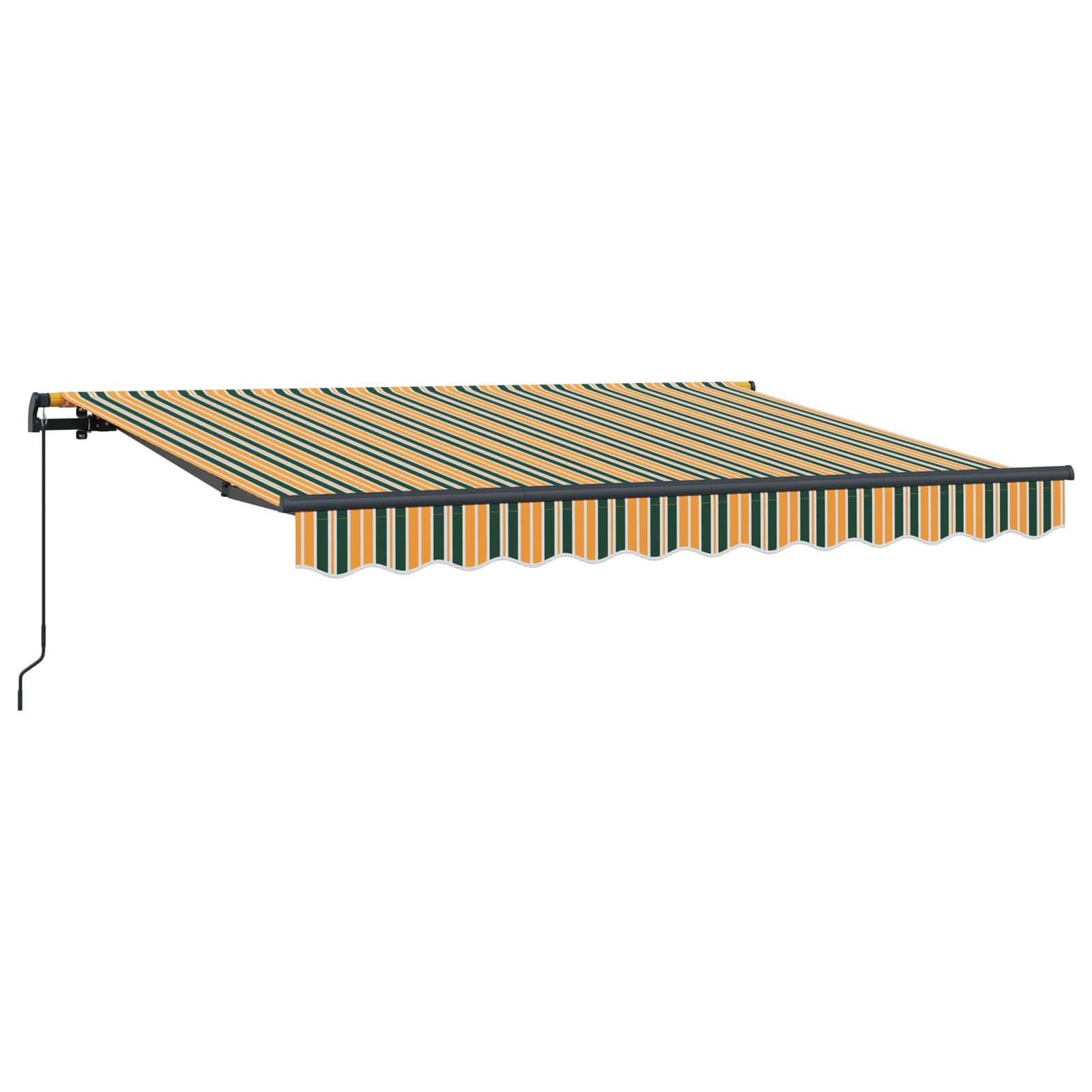 Skrovita tenda Zelena 250 x 200 cm tkanina