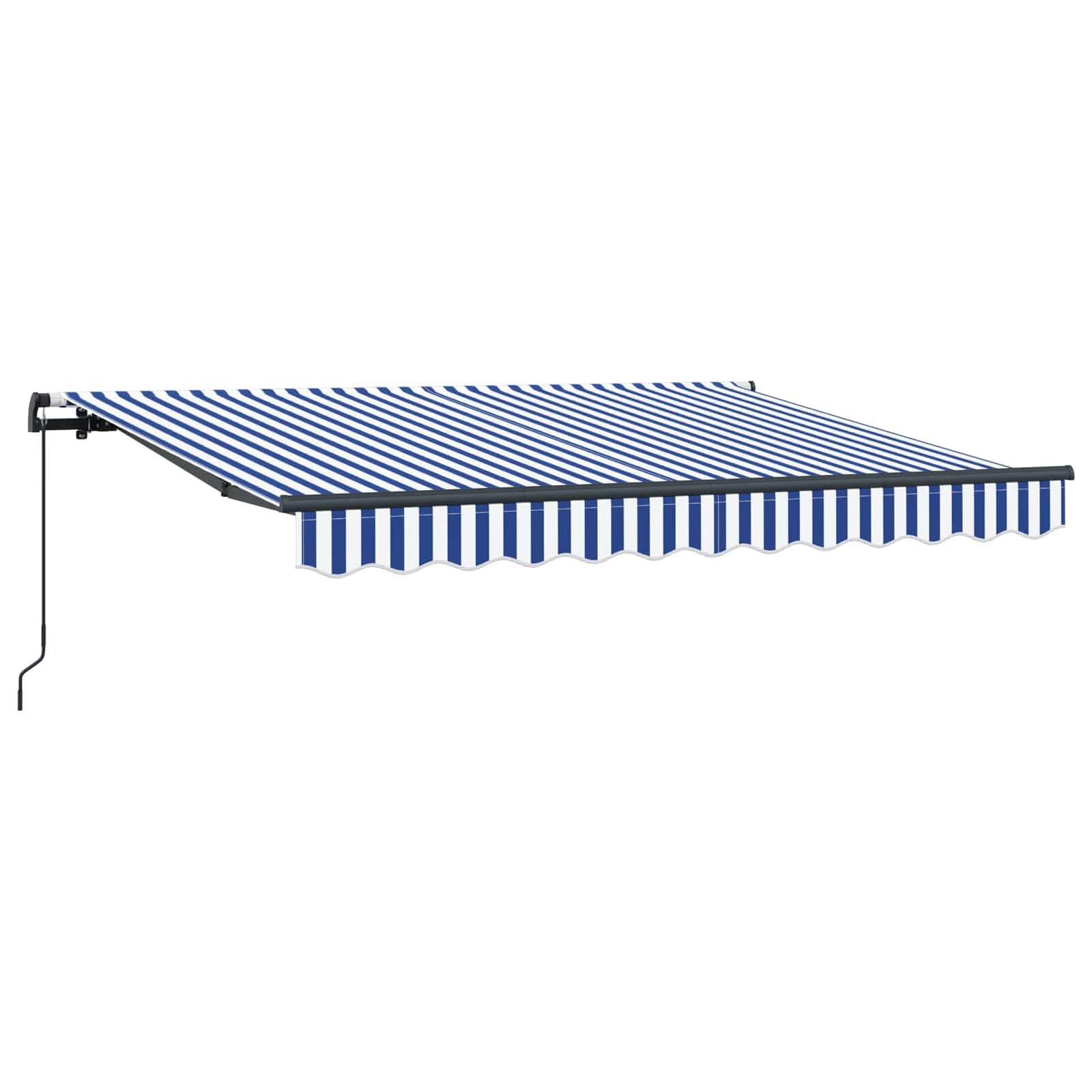 Skrovita tenda Plava 300 x 200 cm tkanina