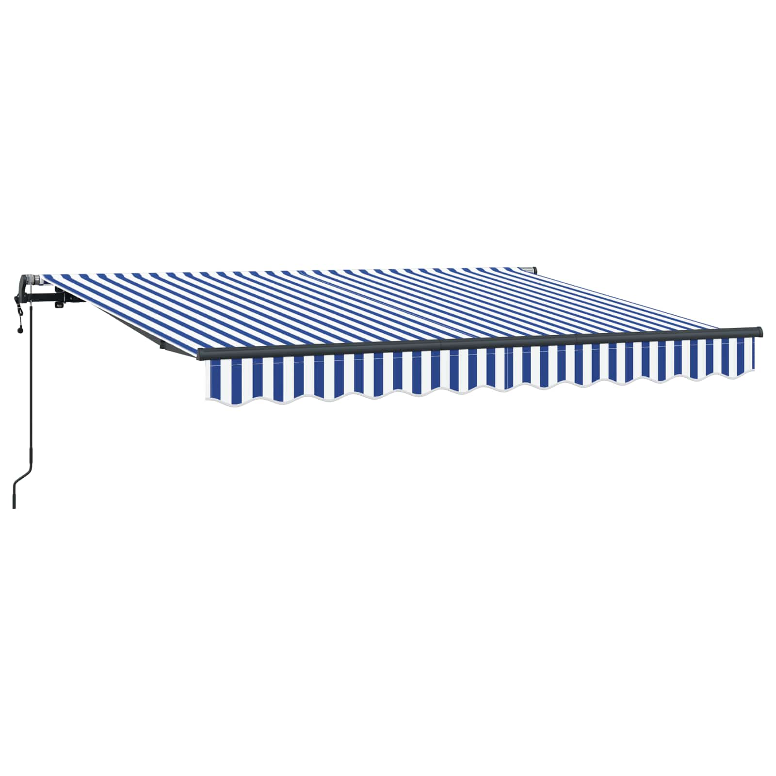 Skrovita tenda Plava 300 x 200 cm tkanina