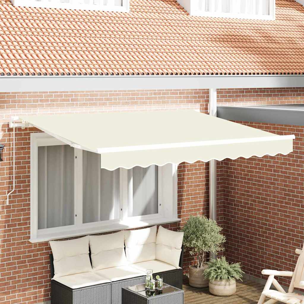 Skrovita tenda Krema 300 x 200 cm tkanina