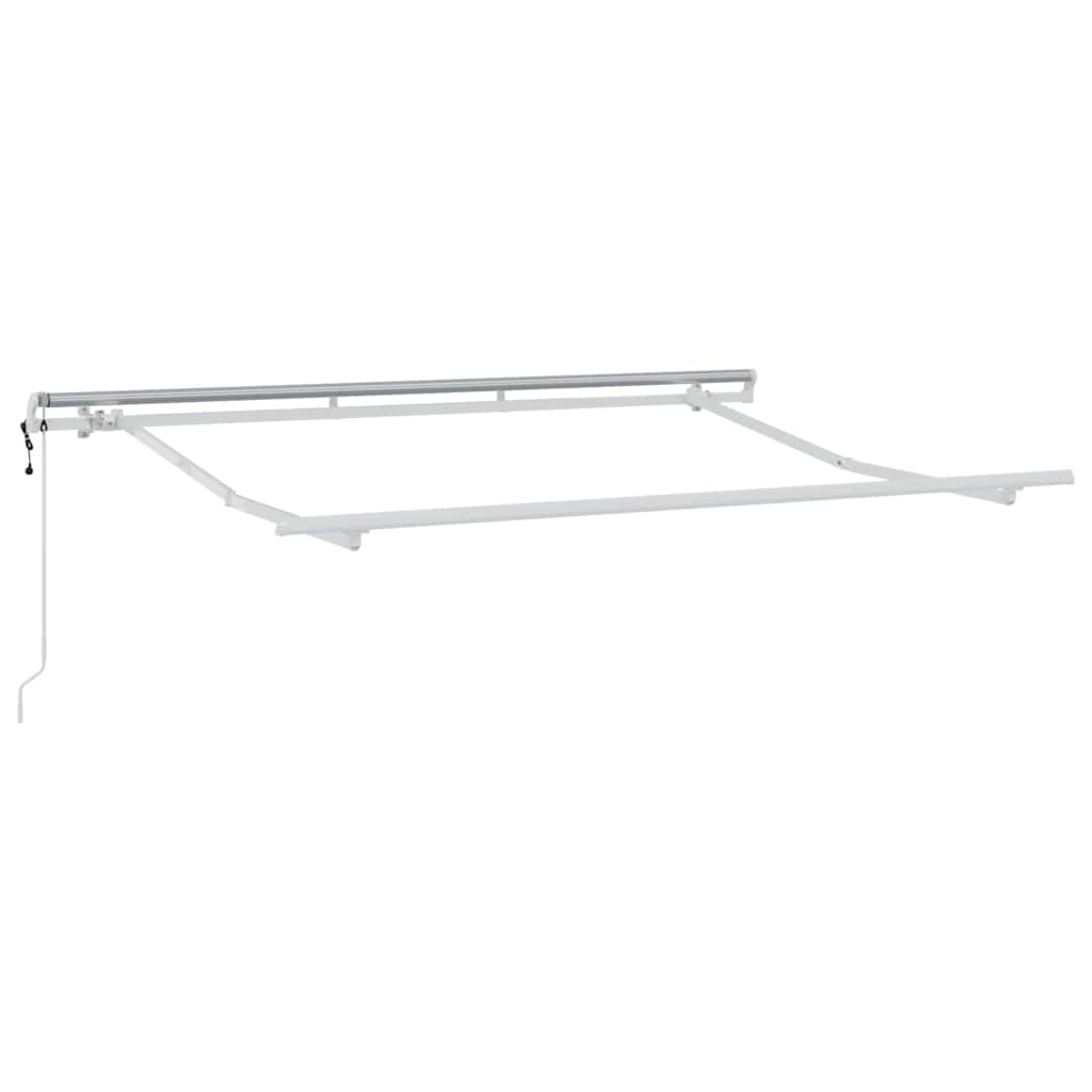 Skrovita tenda Krema 300 x 200 cm Poliester i aluminij