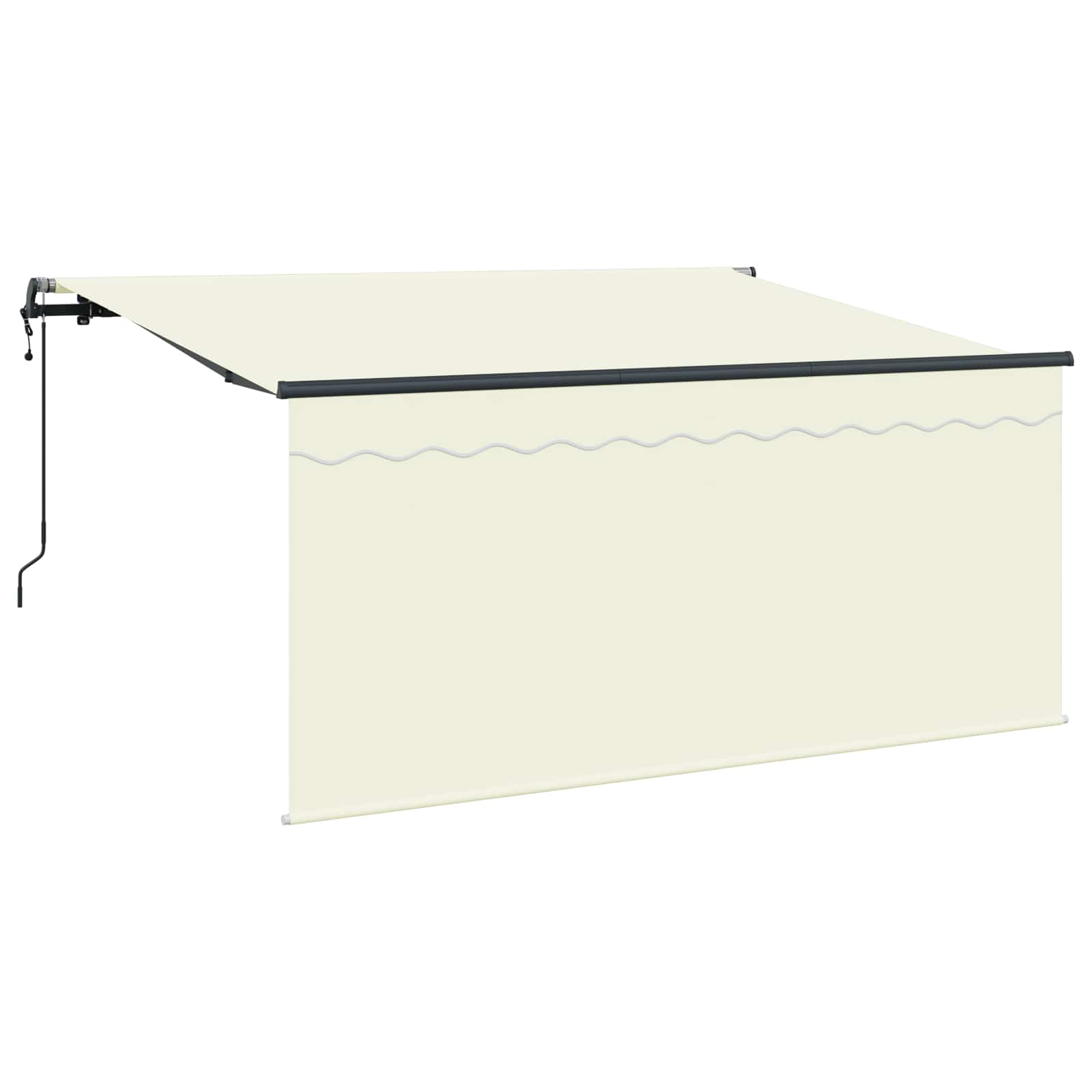 Skrovita tenda Krema 300 x 200 cm tkanina