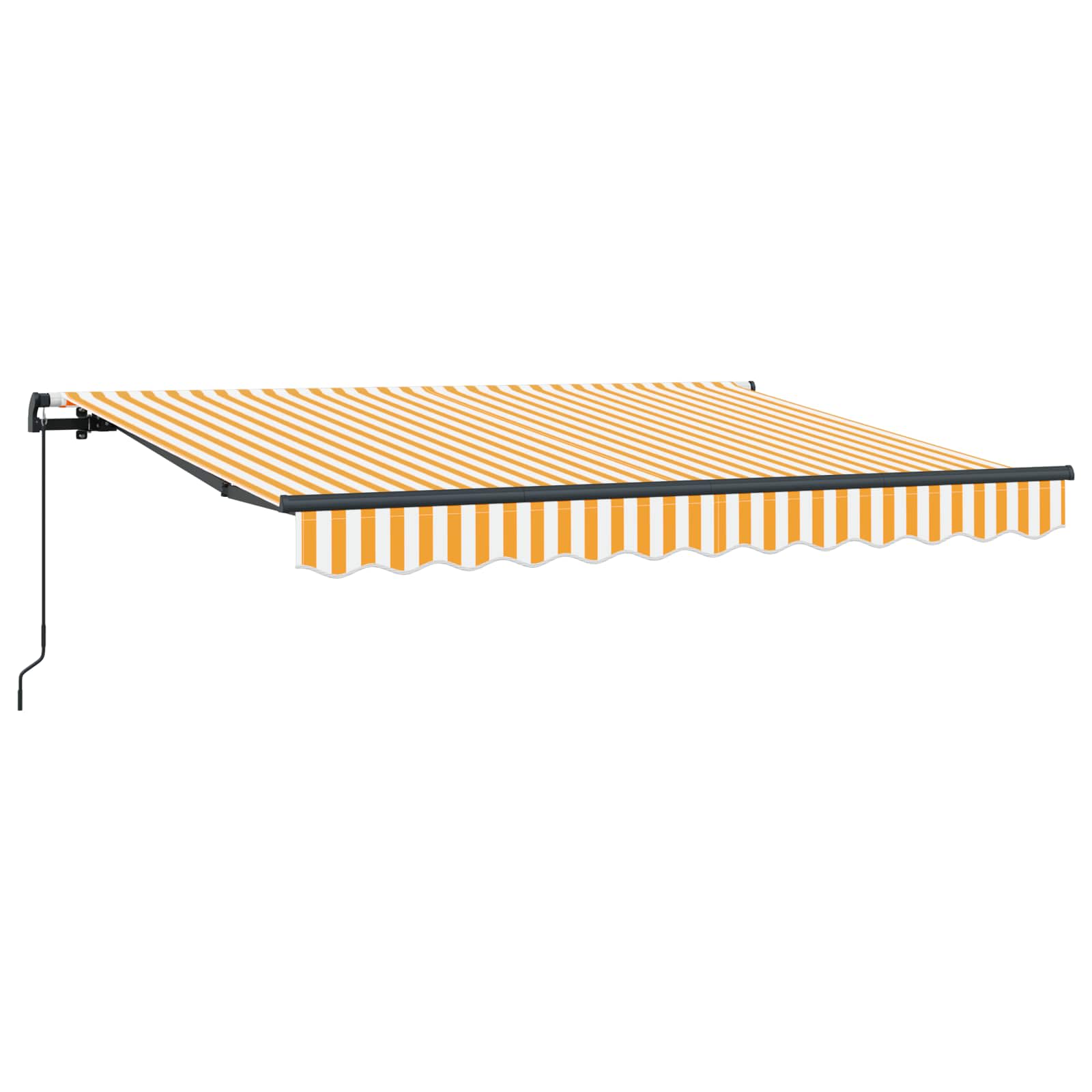 Skrovita tenda Žuta 300 x 200 cm tkanina