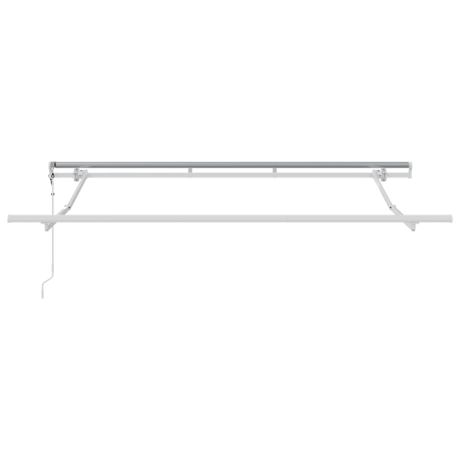 Skrovita tenda Žuta 300 x 200 cm tkanina