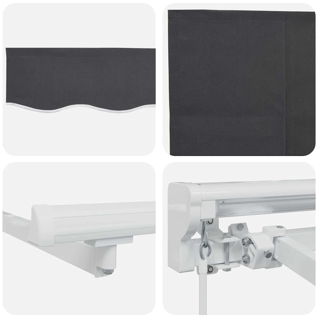 Okvir tende Antracit 300 x 200 cm Poliester s PU premazom