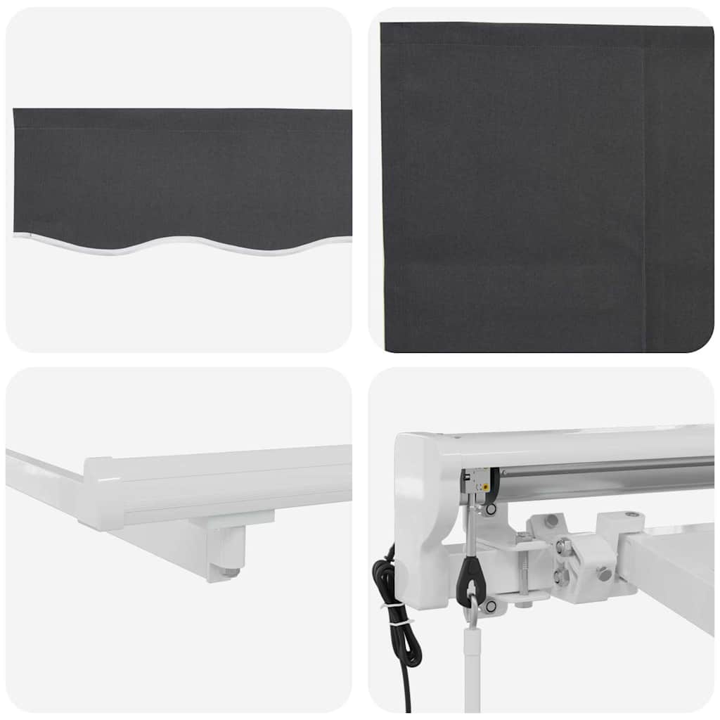 Okvir tende Antracit 300 x 200 cm Poliester s PU premazom