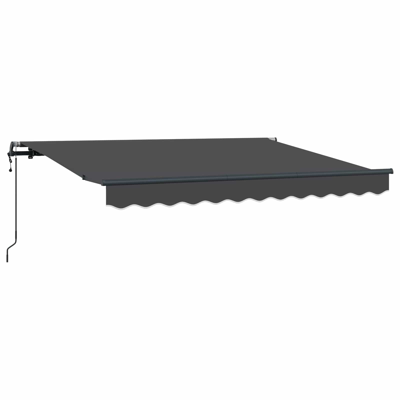 Skrovita tenda Antracit 300 x 200 cm tkanina