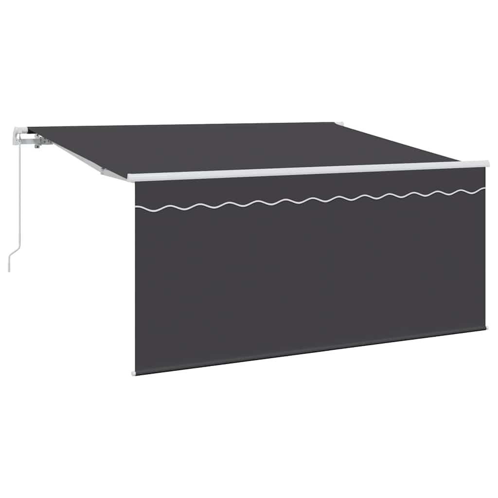 Skrovita tenda Antracit 300 x 200 cm tkanina