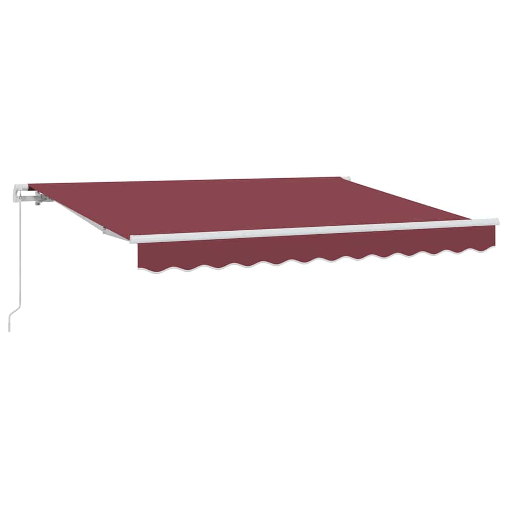 Skrovita tenda Tamno crvena 300 x 200 cm tkanina