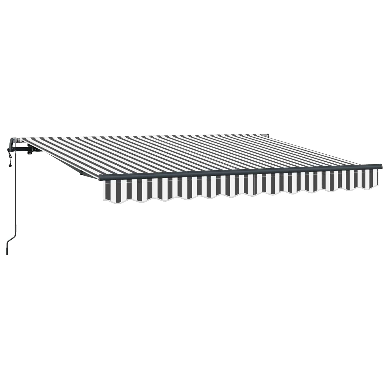 Skrovita tenda Antracit 300 x 200 cm tkanina