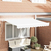 Skrovita tenda Bijelo 300 x 200 cm tkanina