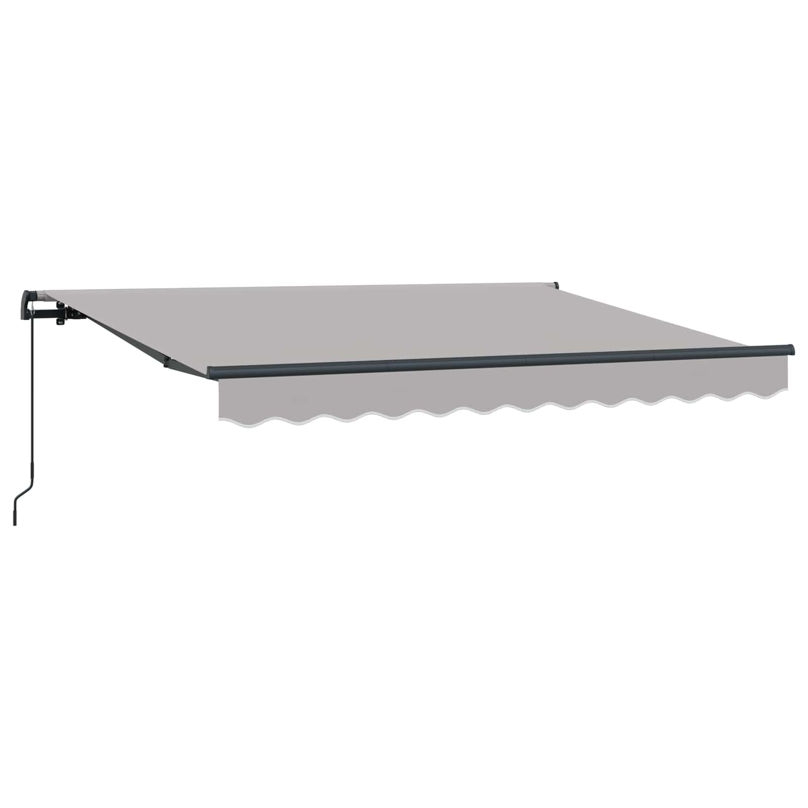 Skrovita tenda Svijetlo siva 300 x 200 cm tkanina