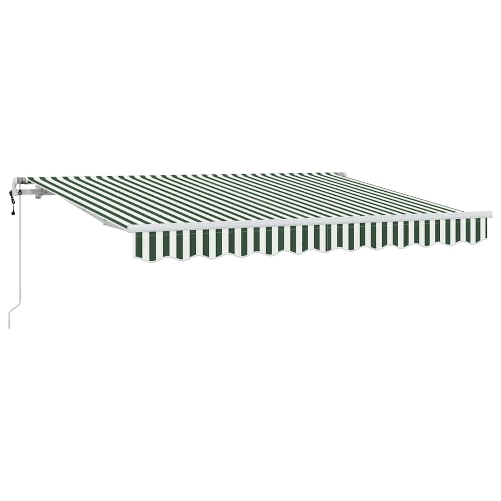 Skrovita tenda Zelena 300 x 200 cm tkanina