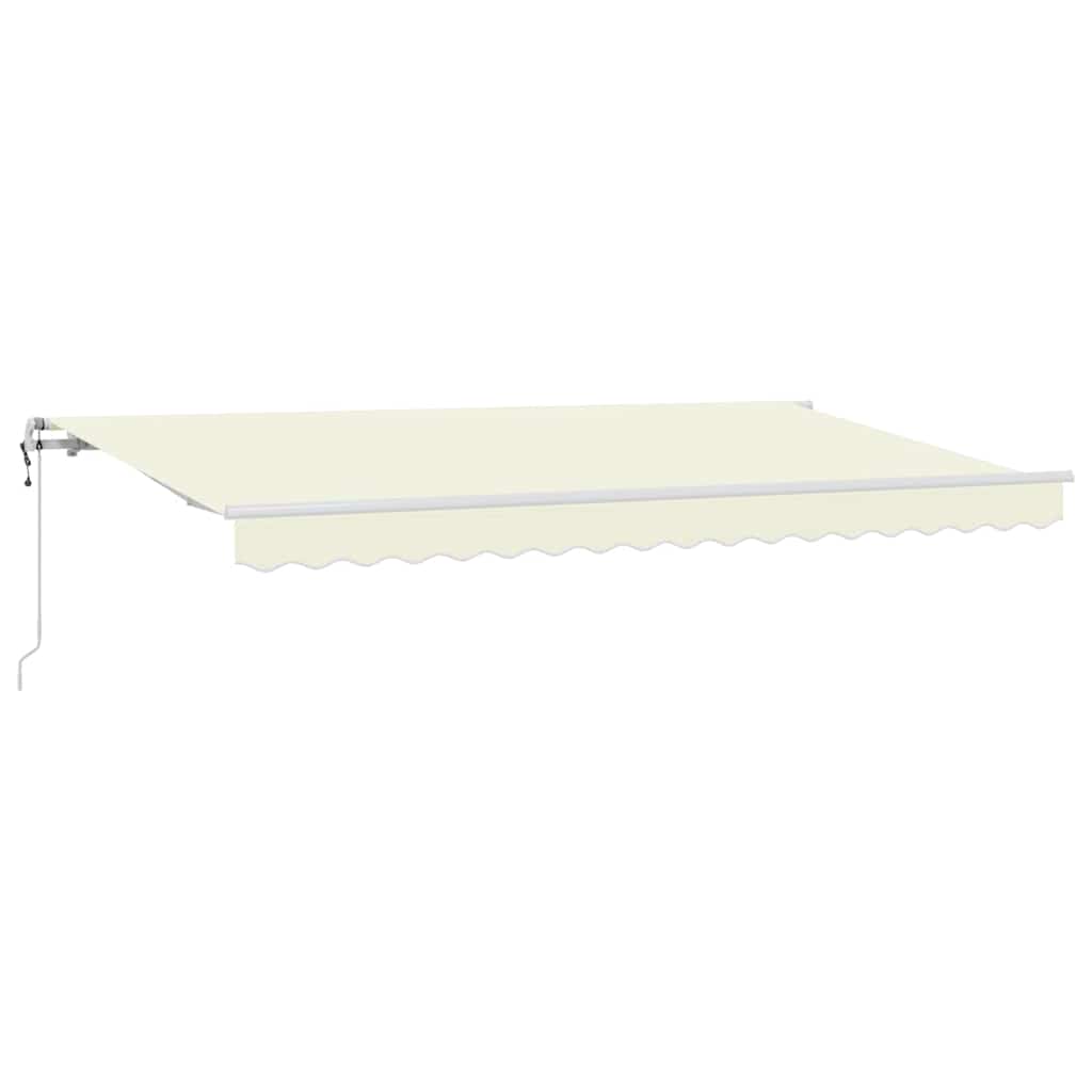 Skrovita tenda Krema 350 x 200 cm tkanina