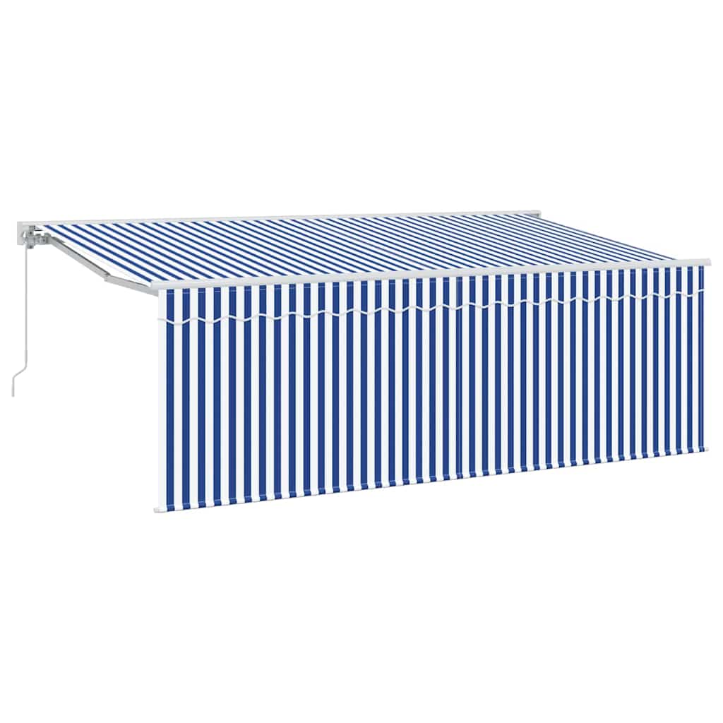 Skrovita tenda Plava 350 x 200 cm tkanina
