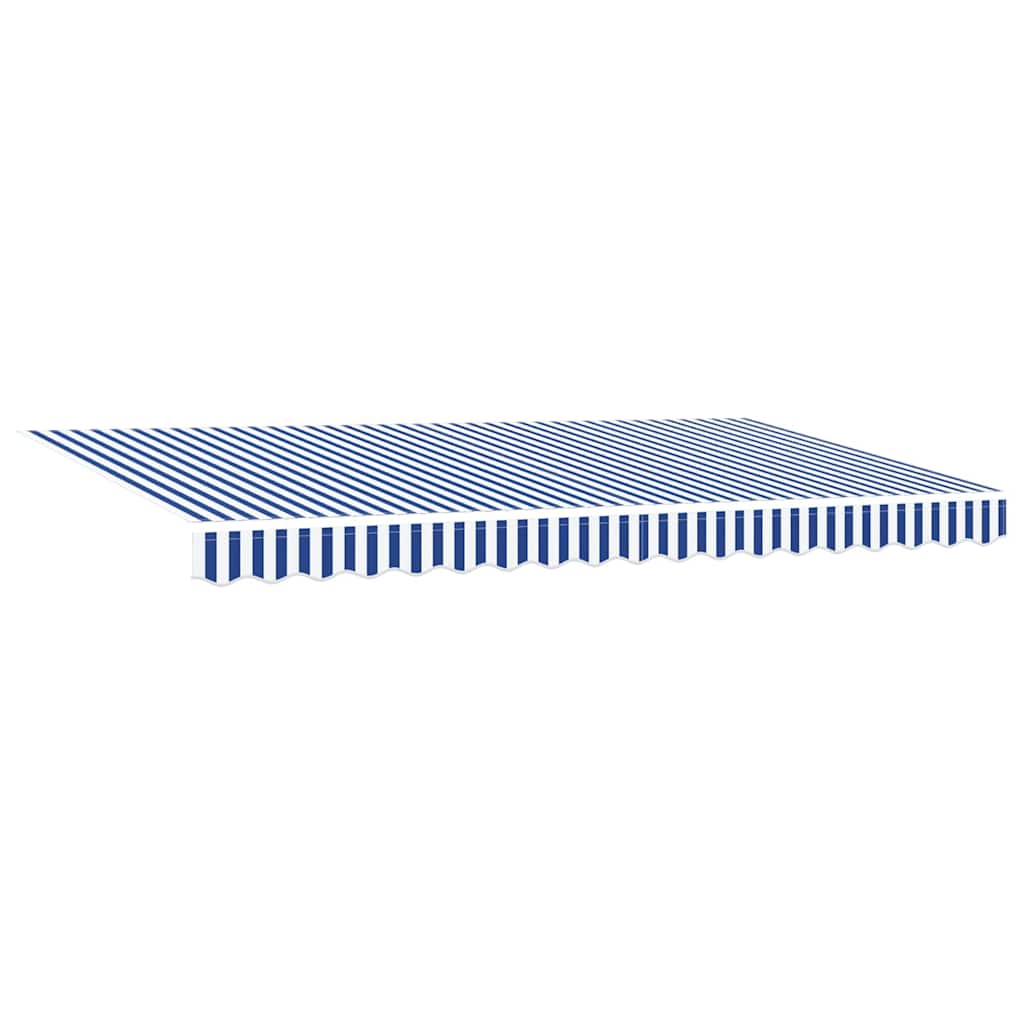 Skrovita tenda Prugasti Plava 350 x 200 cm tkanina
