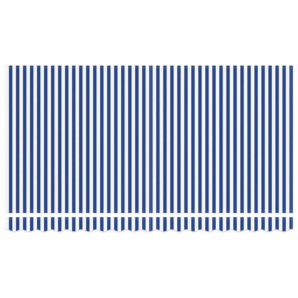 Skrovita tenda Prugasti Plava 350 x 200 cm tkanina