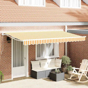 Okvir tende Žuta i bijela 350 x 200 cm Poliester s PU premazom