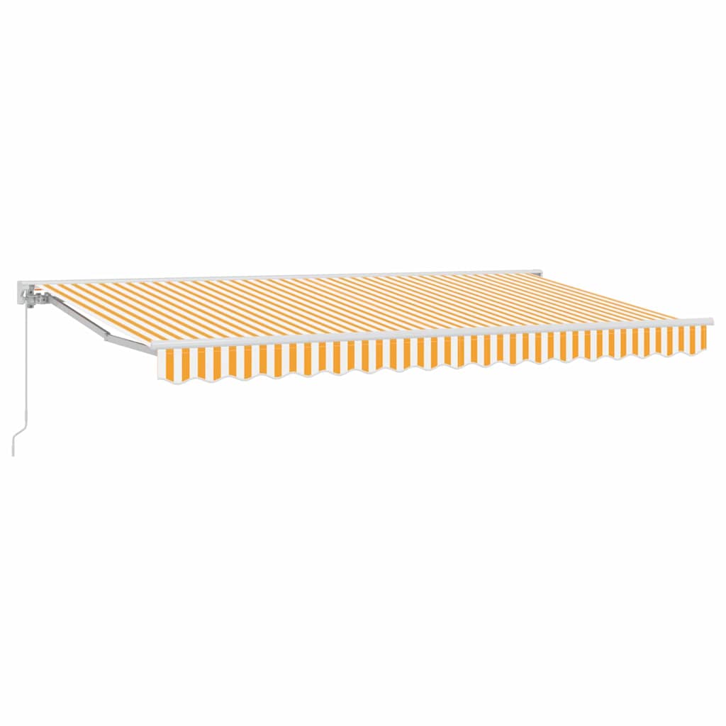 Okvir tende Žuta i bijela 350 x 200 cm Poliester s PU premazom