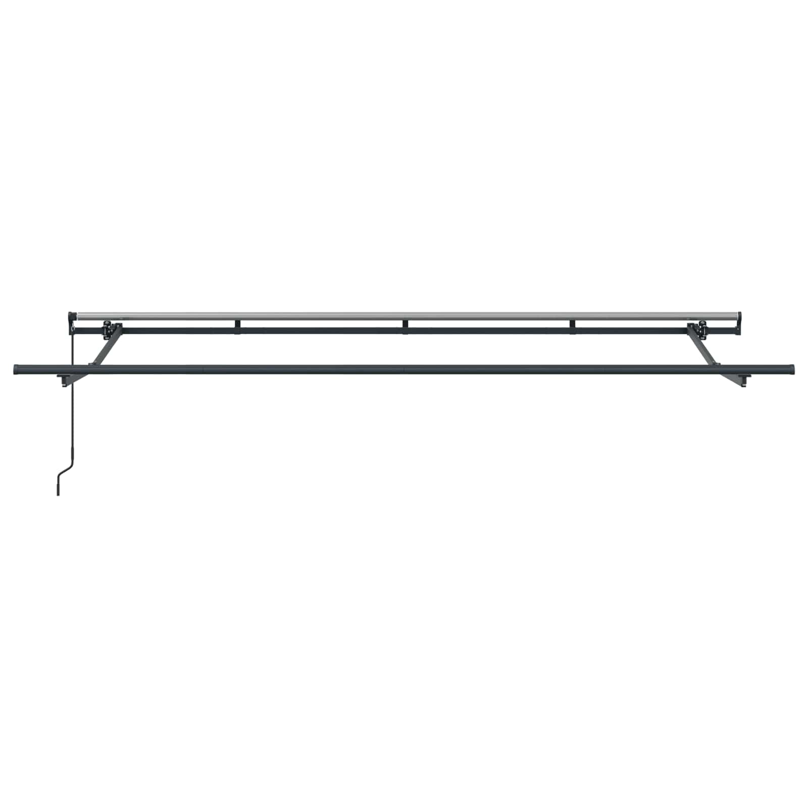 Skrovita tenda Žuta 350 x 200 cm tkanina