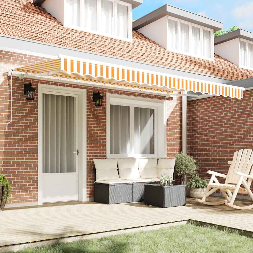 Skrovita tenda Žuta 350 x 200 cm tkanina