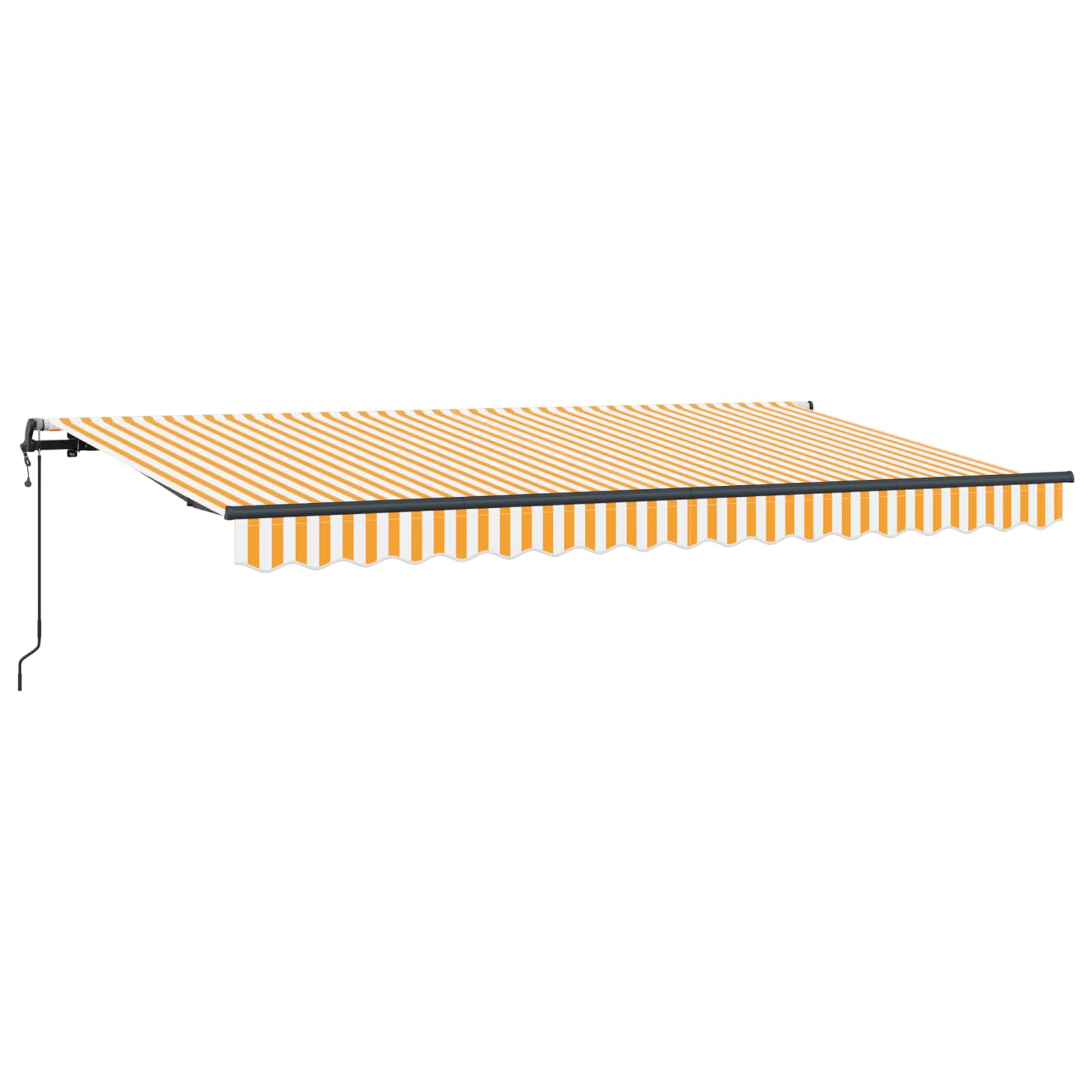 Skrovita tenda Žuta 350 x 200 cm tkanina