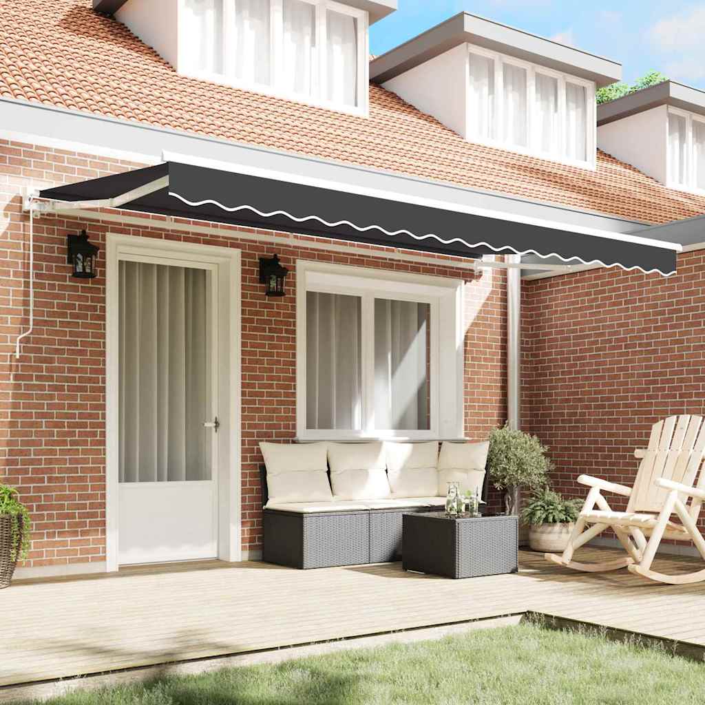 Okvir tende Antracit 350 x 200 cm Poliester s PU premazom